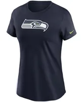 Women's College Navy Seattle Seahawks Logo Essential T-shirt