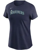 Women's Navy Seattle Mariners Wordmark T-shirt