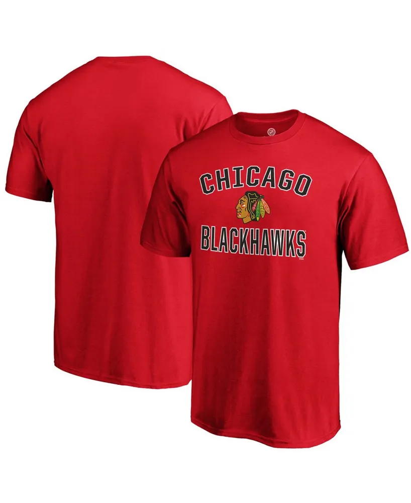 Men's Red Chicago Blackhawks Team Victory Arch T-shirt