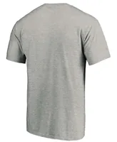 Men's Heather Gray Seattle Kraken Big and Tall Primary Logo T-shirt
