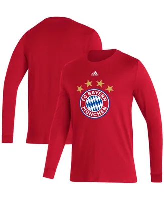 Men's Red Bayern Munich Primary Logo Amplifier Long Sleeve T-shirt