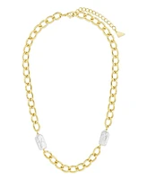 Sterling Forever Women's Imitation Pearl Chain Necklace