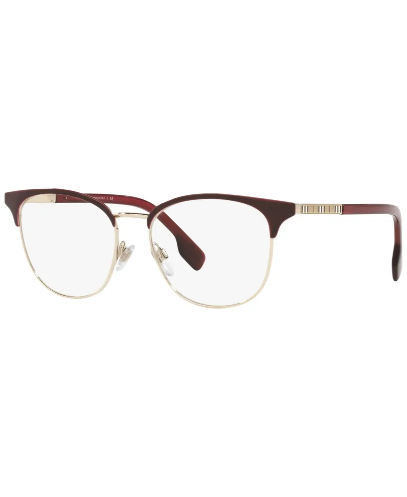 Burberry BE1355 Women's Square Eyeglasses - Light Gold