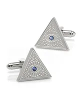 Ox & Bull Trading Co. Men's Evil Eye Amulet Cufflinks - Silver