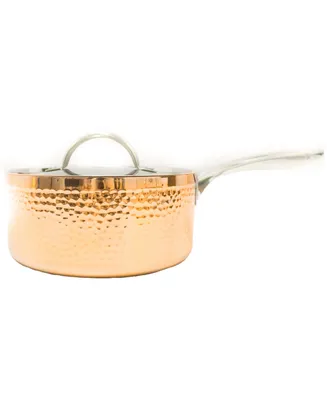 Tri-Ply 7" Covered Saucepan, Hammered