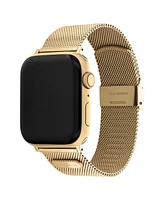 Coach Gold-Tone Mesh Bracelet for Apple Watch 42/44/45mm - Gold