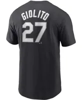 Men's Lucas Giolito Black Chicago White Sox Name Number T-shirt