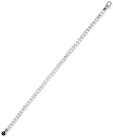 Esquire Men's Jewelry Cubic Zirconia Tennis Bracelet in Sterling Silver, Created for Macy's