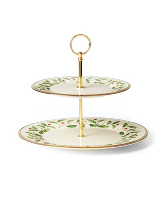 Lenox Holiday 2 Tiered Server