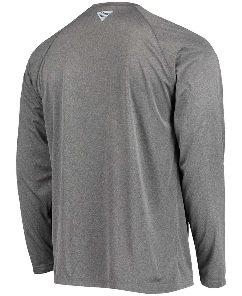 Men's Charcoal Texas A M Aggies Pfg Terminal Tackle Omni-Shade Long Sleeve T-shirt