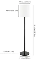 Braun Floor Lamp with Round Base