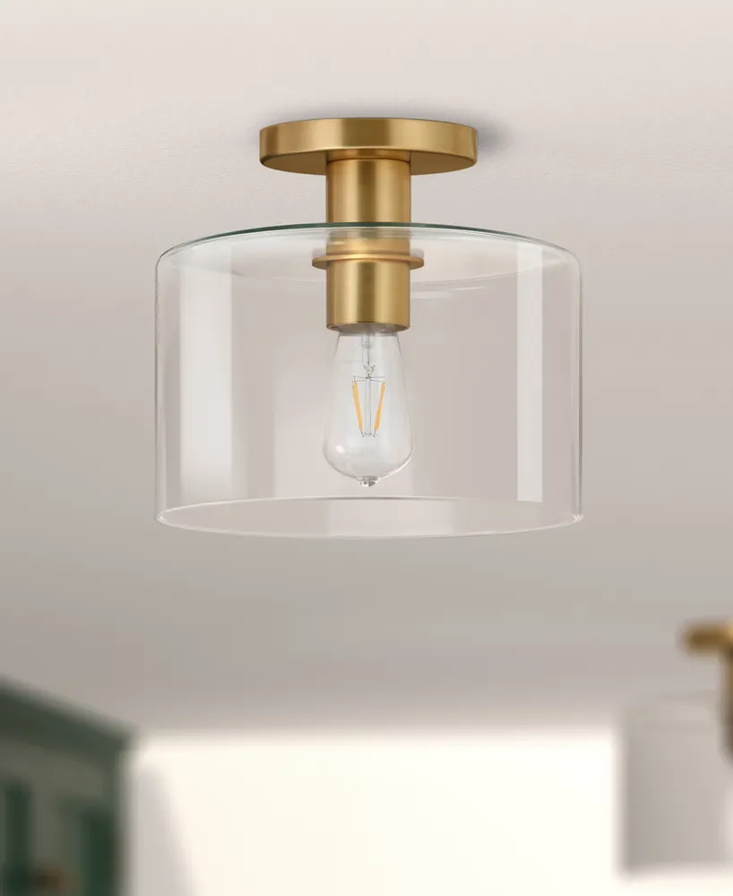 Henri Semi Flush Mount Ceiling Light with Shade