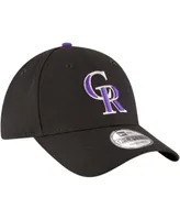 Men's Black Colorado Rockies Game The League 9FORTY Adjustable Hat