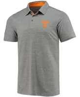 Men's Gray Tennessee Volunteers Tech Trail Space Dye Omni-Shade Polo