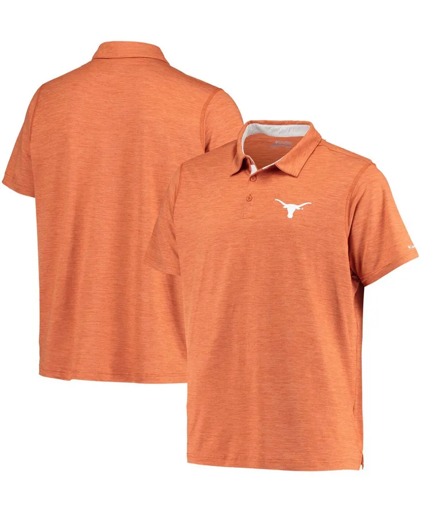 Men's Texas Orange Longhorns Tech Trail Space Dye Omni-Shade Polo