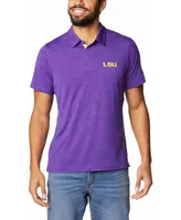 Men's Purple Lsu Tigers Tech Trail Space Dye Omni-Shade Polo