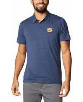 Men's Columbia Navy Auburn Tigers Tech Trail Omni-Shade Polo Shirt
