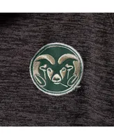 Men's Heathered Black Colorado State Rams Logo Down Swing Polo