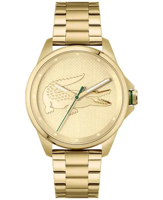 Lacoste Men's Le Croc Gold-Tone Bracelet Watch 43mm