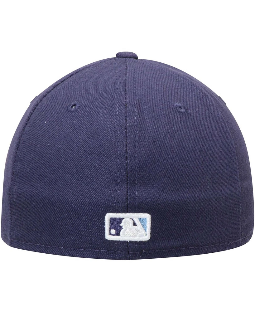 Men's Navy Tampa Bay Rays Alternate Authentic Collection On-Field Low Profile 59FIFTY Fitted Hat