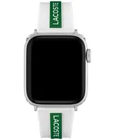 Lacoste Striping White & Green Silicone Strap for Apple Watch 38mm/40mm