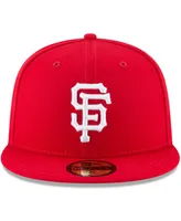 Men's Red San Francisco Giants Fashion Color Basic 59FIFTY Fitted Hat