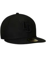 Men's Black Tampa Bay Rays Primary Logo Basic 59FIFTY Fitted Hat