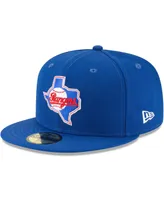 Men's Blue Texas Rangers Cooperstown Collection Wool 59FIFTY Fitted Hat