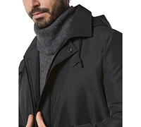 Marc New York Men's Merrimack City Rain Topper with Removable Hood