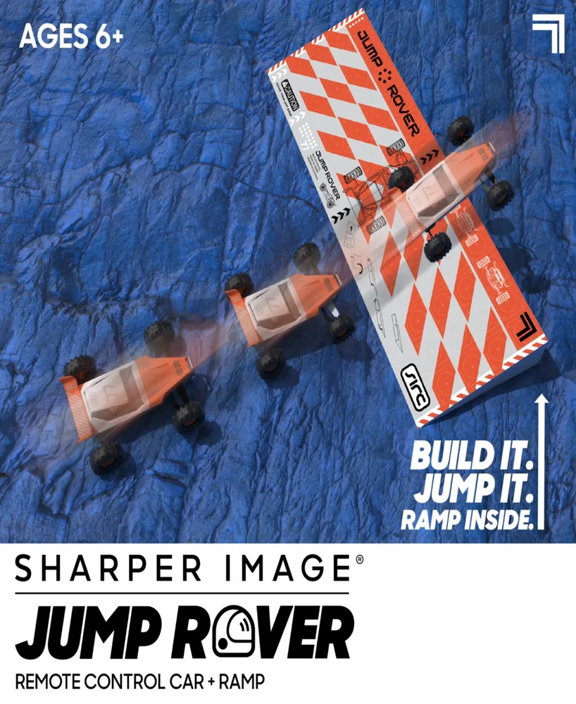 Sharper Image Remote Control Stunt Ramp Rechargeable Jump Rover Car Toy, Set of 3
