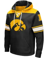 Men's Black Iowa Hawkeyes 2.0 Lace-Up Pullover Hoodie