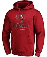 Men's Red Tampa Bay Buccaneers Team Lockup Pullover Hoodie