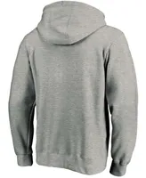 Men's Heathered Gray Charlotte Fc Primary Logo Pullover Hoodie