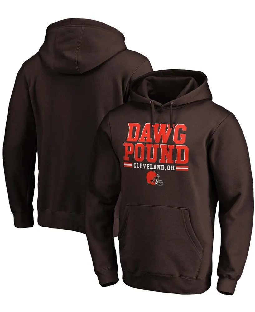 Men's Cleveland Browns Fanatics Branded Brown Hustle Pullover Hoodie