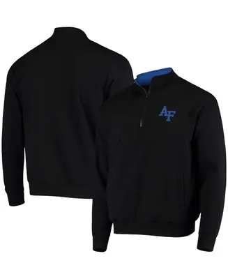 Men's Black Air Force Falcons Tortugas Logo Quarter-Zip Jacket