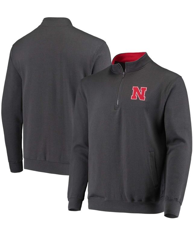 Men's Charcoal Nebraska Huskers Tortugas Logo Quarter-Zip Jacket