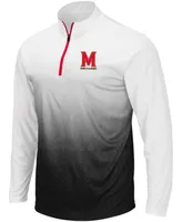 Men's Gray Maryland Terrapins Magic Team Logo Quarter-Zip Jacket