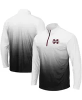 Men's Gray Mississippi State Bulldogs Magic Team Logo Quarter-Zip Jacket