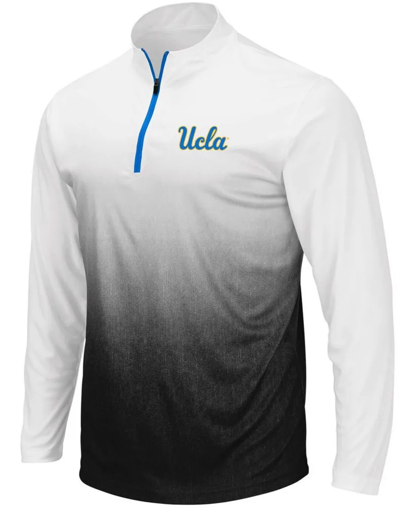 Men's Gray Ucla Bruins Magic Team Logo Quarter-Zip Jacket