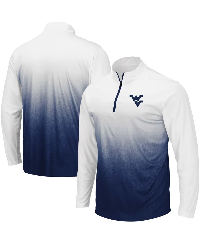 Men's Navy West Virginia Mountaineers Magic Team Logo Quarter-Zip Jacket