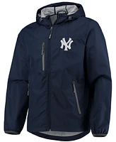 Men's Navy New York Yankees Double Play Lightweight Hoodie Jacket