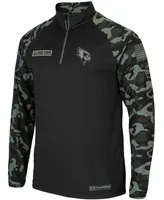 Men's Black Illinois State Redbirds Oht Military-Inspired Appreciation Take Flight Raglan Quarter-Zip Jacket