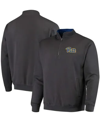 Men's Charcoal Pitt Panthers Tortugas Logo Quarter-Zip Jacket