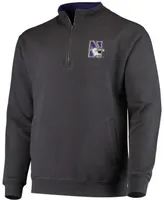 Men's Charcoal Northwestern Wildcats Tortugas Logo Quarter-Zip Jacket