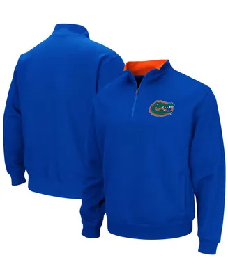 Men's Royal Florida Gators Tortugas Logo Quarter-Zip Pullover Jacket