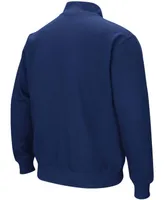 Men's Navy Auburn Tigers Tortugas Logo Quarter-Zip Pullover Jacket