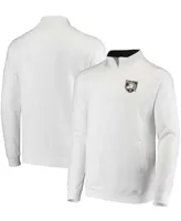 Men's White Army Black Knights Tortugas Logo Quarter-Zip Jacket