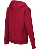 Women's Crimson Harvard Arched Name Full-Zip Hoodie