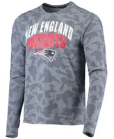 Men's Navy New England Patriots Camo Performance Long Sleeve T-shirt