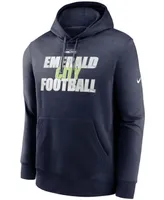 Men's College Navy Seattle Seahawks Fan Gear Local Club Pullover Hoodie